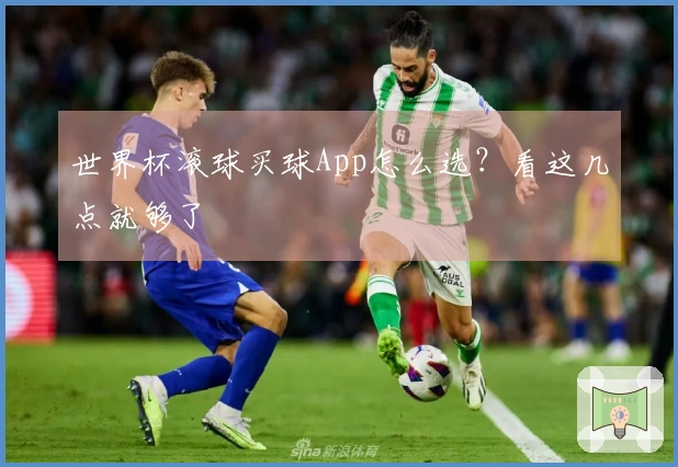 世界杯滚球买球App怎么选？看这几点就够了